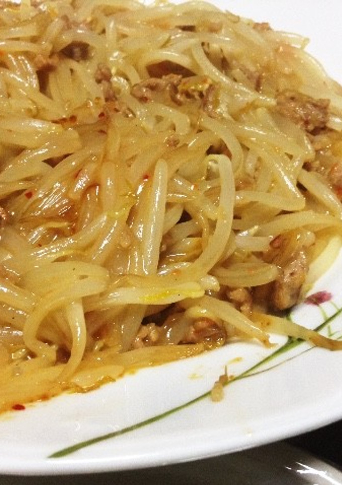 簡単☆もやしとひき肉の豚骨醤油炒め-レシピのメイン写真