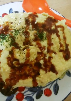 ふわとろ手間いらず♪ビッグオムライス-レシピのメイン写真