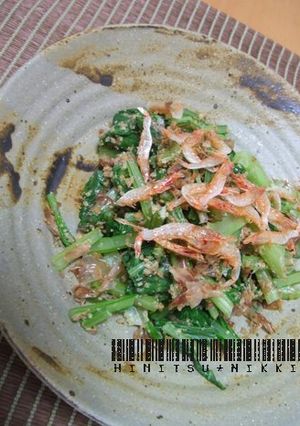 アスパラ菜のおひたし☆桜海老と一緒☆-レシピのメイン写真
