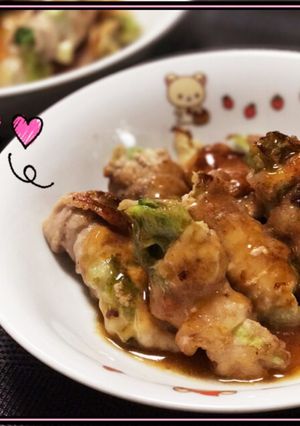 簡単♡ウマウマ♡レタスの豚バラ巻き♡-レシピのメイン写真