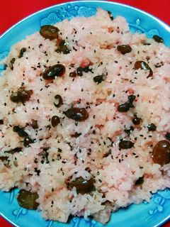 炊飯器で炊く、甘納豆入り赤飯!-レシピのメイン写真