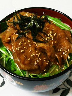 旦那喜ぶ♪簡単 とろろ豚丼-レシピのメイン写真