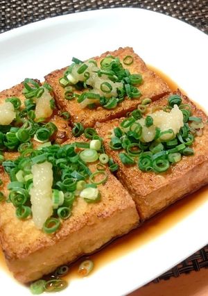 【龍愛】厚揚げのにんにくポン酢かけ-レシピのメイン写真