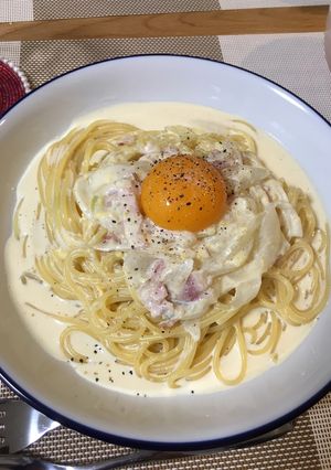 飽きが来ない我が家の絶品カルボナーラ♪-レシピのメイン写真