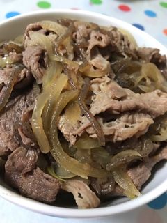 冷めても美味しい牛丼-レシピのメイン写真