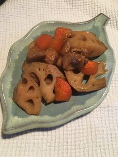 レンコン人参と鶏肉炒め煮-レシピのメイン写真