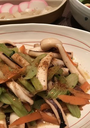いかとセロリのバター醤油炒め-レシピのメイン写真