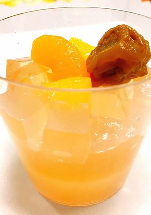 贅沢梅酒ゼリーパラダイス☆嚥下食にも-レシピのメイン写真