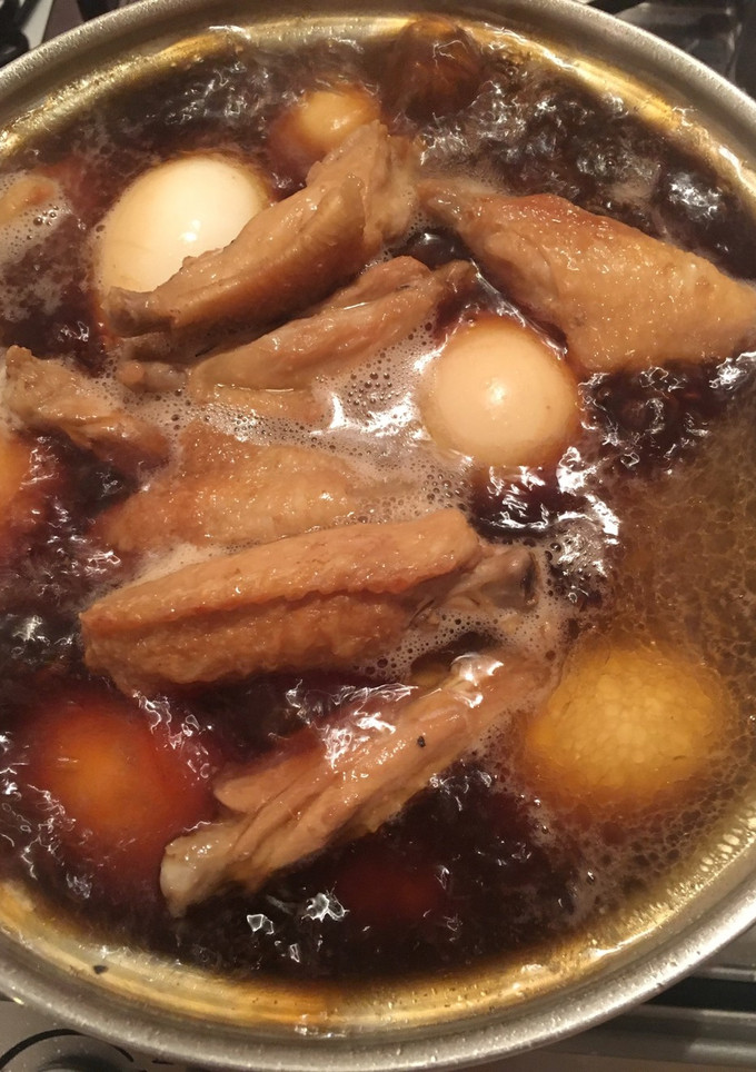 手羽の和風煮込み☆煮卵入り-レシピのメイン写真