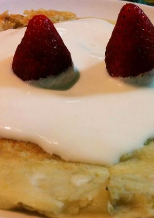 もちっとバナナパンケーキ♪残り天ぷら衣で-レシピのメイン写真