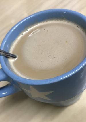 電子レンジでインスタントコーヒーラテ-レシピのメイン写真