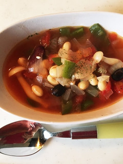 トマト缶で簡単 大豆と野菜たっぷりスープ-レシピのメイン写真