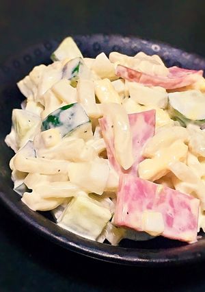 糖質制限◆低糖うどんでマカロニサラダ風-レシピのメイン写真