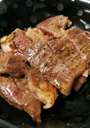 いつものステーキ　お肉　ソウルフード　-レシピのメイン写真