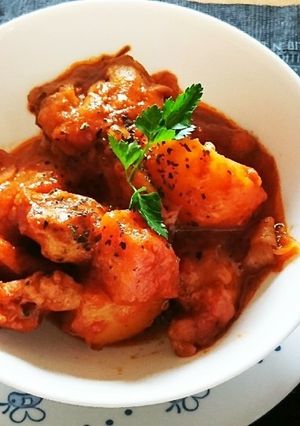 ＊新じゃがとチキンのハーブトマト煮＊-レシピのメイン写真