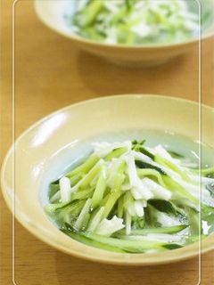 爽やか♡長芋ときゅうりの酢の物柚子風味-レシピのメイン写真