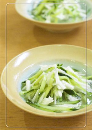 爽やか♡長芋ときゅうりの酢の物柚子風味-レシピのメイン写真