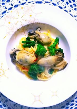 低糖質レシピ☆菜の花と牡蠣のパスタ-レシピのメイン写真