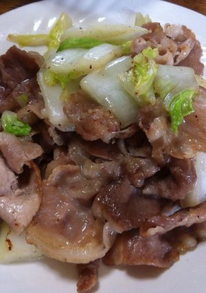 豚肉と白菜の炒め物-レシピのメイン写真