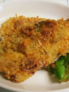 減塩料理PartⅠ~鯵の梅肉はさみ揚げ-レシピのメイン写真