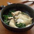 チンするだけ!牡蠣と菜の花のクリーム煮