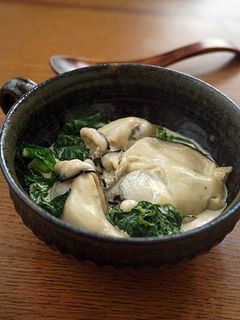 チンするだけ!牡蠣と菜の花のクリーム煮-レシピのメイン写真