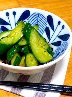 簡単♫きゅうりの、ゆかり麺つゆ漬け-レシピのメイン写真