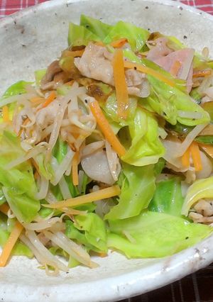 味付け簡単便利！これ1本で肉野菜炒め！-レシピのメイン写真