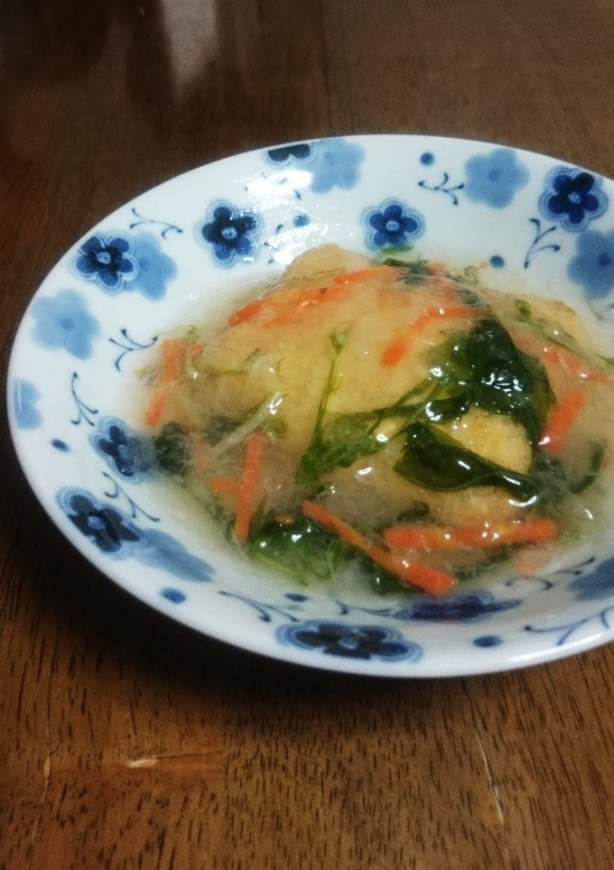 うす揚げもちのみぞれあんかけ-レシピのメイン写真