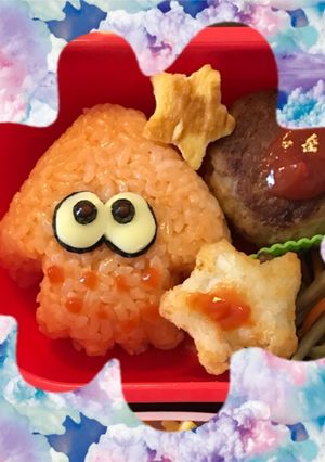 【キャラ弁】スプラトゥーン イカ-レシピのメイン写真