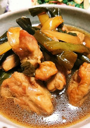ネギと鶏もも肉のこってり美味❤照り焼き♪-レシピのメイン写真