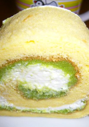 ずんだ（枝豆餡）ロールケーキ-レシピのメイン写真