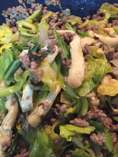 塩昆布で!キャベツと豚ひき肉甘辛炒め☆-レシピのメイン写真
