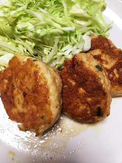 鶏胸肉と豆腐とえのきのハンバーグ-レシピのメイン写真