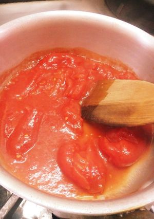 簡単トマトソース(トマトホール缶ver)-レシピのメイン写真