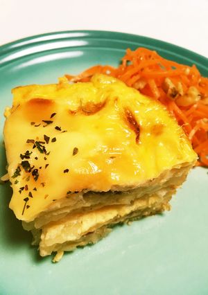 耐熱皿で作る！重ね焼き豆乳オムレツ-レシピのメイン写真