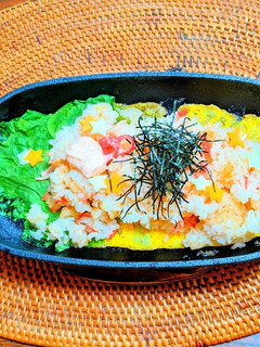 カニカマ明太子のチャーハン✿七夕-レシピのメイン写真