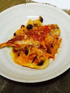 鯵のたっぷり野菜のトマトハーブ煮込み-レシピのメイン写真