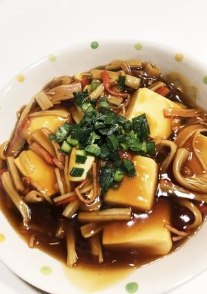 絹ごし豆腐&かにかまのさっぱり醤油餡かけ-レシピのメイン写真