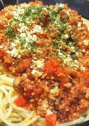 具だくさんミートソース ✿˘︶˘✿ )-レシピのメイン写真