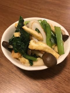 小松菜の煮浸し風炒め-レシピのメイン写真