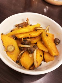 かぼちゃとしめじのペペロンチーノ風炒め-レシピのメイン写真