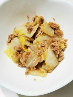 簡単。白菜とツナの炒め物-レシピのメイン写真