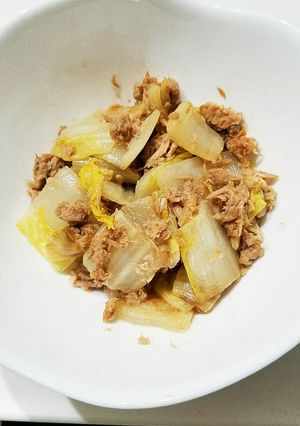 簡単。白菜とツナの炒め物-レシピのメイン写真