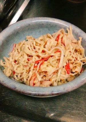 切干大根とカニカマの胡麻マスタードサラダ-レシピのメイン写真
