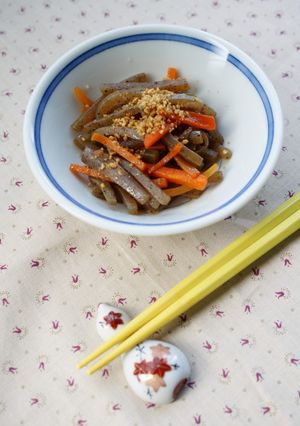 にんじんとこんにゃくのキンピラ-レシピのメイン写真