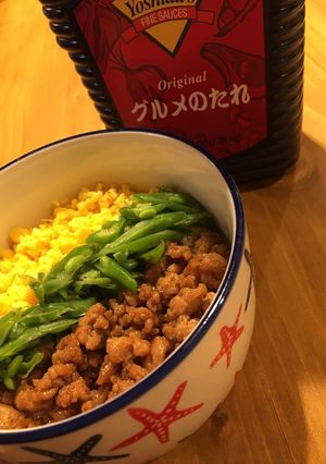 グルメのたれで★3色丼-レシピのメイン写真