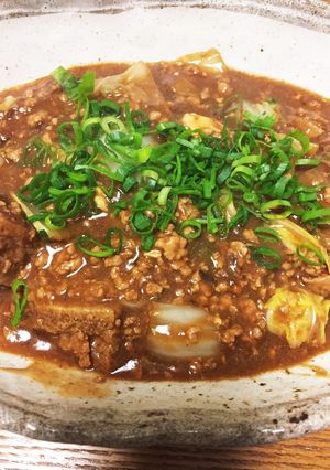 白菜と厚揚げのひき肉入り味噌煮-レシピのメイン写真