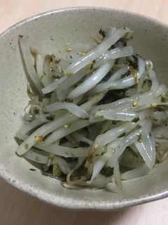 簡単おかず:もやしと韓国海苔のナムル-レシピのメイン写真