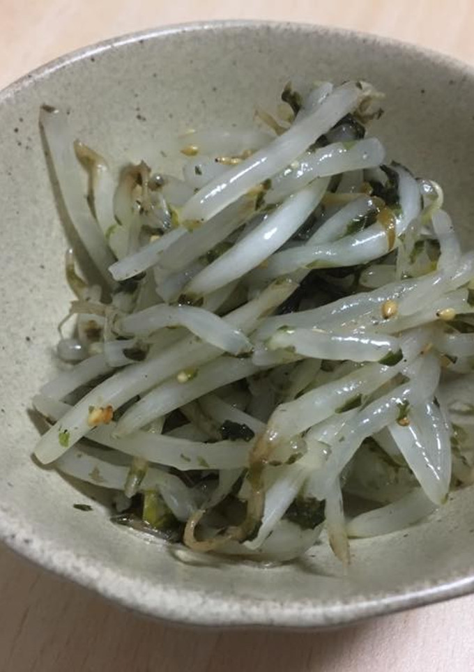 簡単おかず：もやしと韓国海苔のナムル-レシピのメイン写真